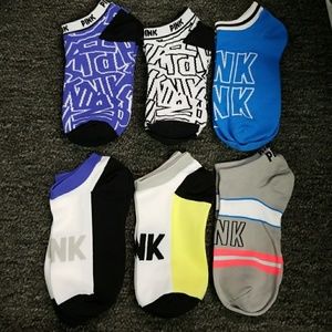 New Ultimate Pink Vs socks, 6-pairs nylon, Drifit